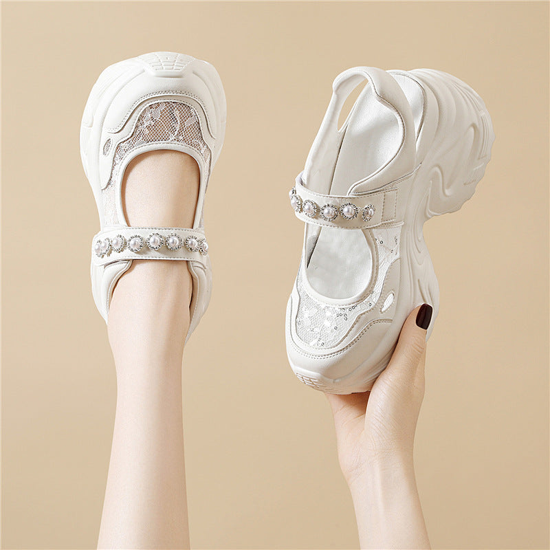 Women's Mesh Elegant Breathable Running Closed Toe Classic Women's Fashion Shoes