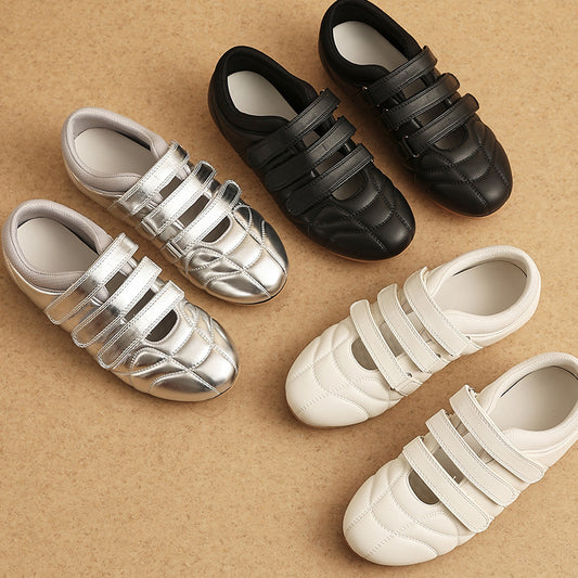 Women's Velcro Puff Flat Breathable Sports Sier Women's Casual Shoes
