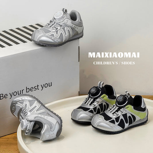 Children's Mai Rotating Buckle Spring Outdoor Mesh Breathable Sneakers