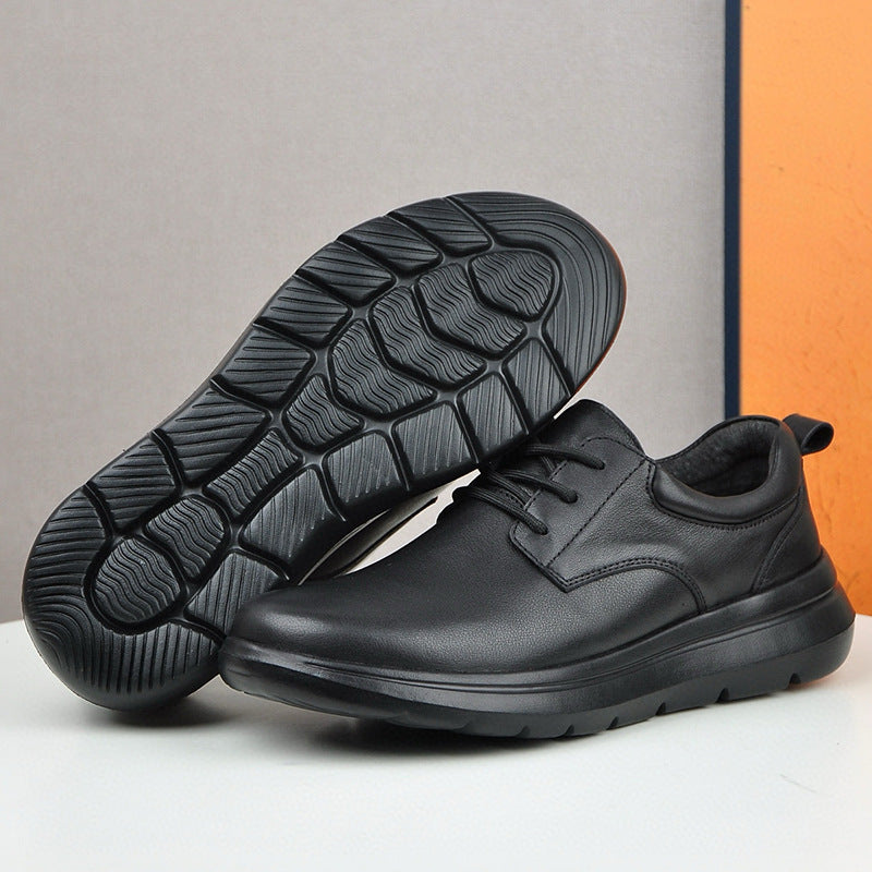 Men's Layer Cowhide Sports Lightweight Soft Sole Casual Shoes