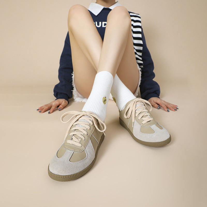 Women's German Training For Retro White Autumn Sneakers