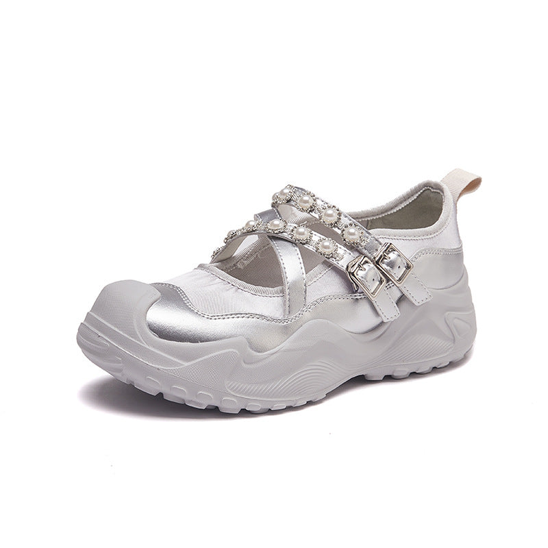 Women's Dad Fashionable Summer Korean Style Thick Sneakers