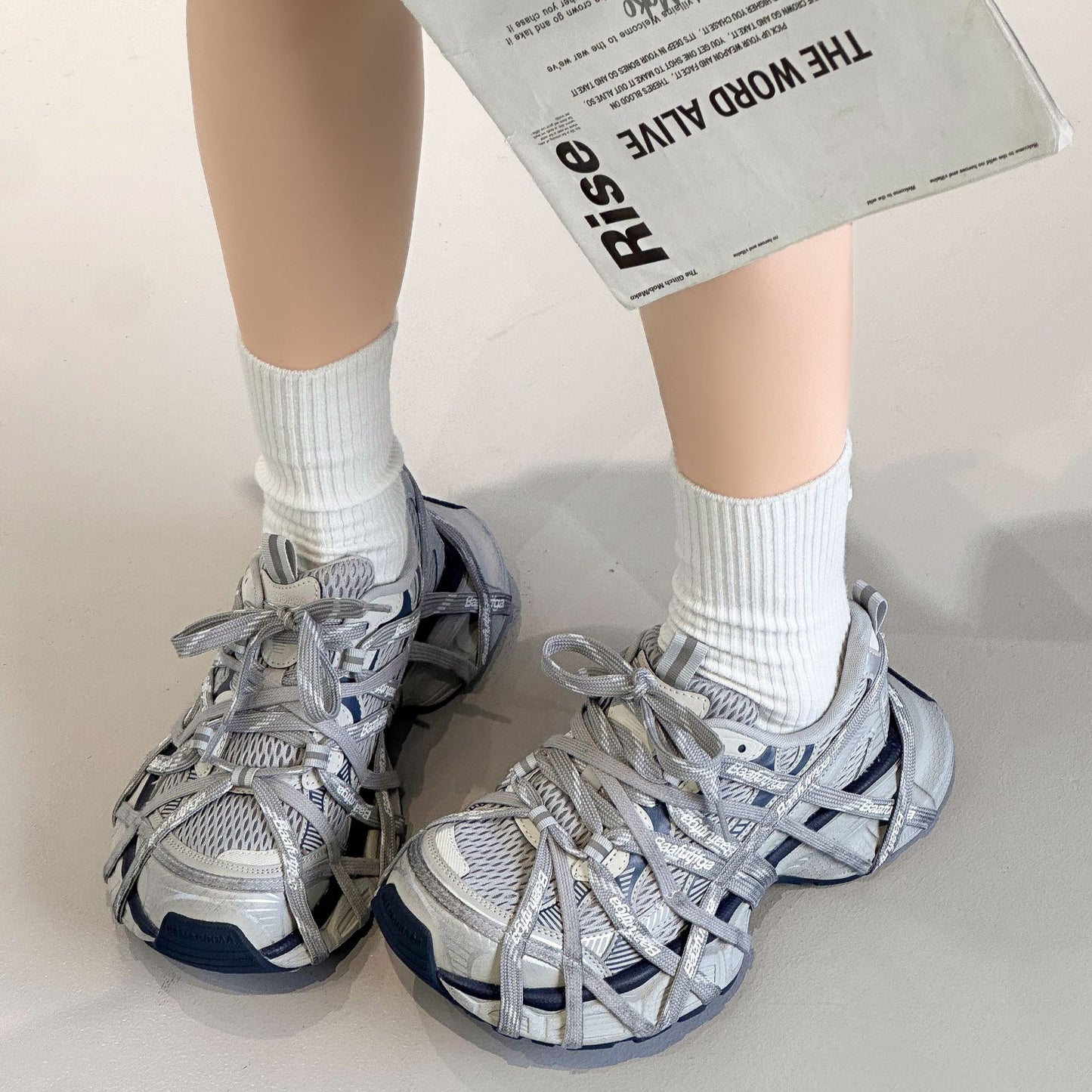 Women's Paris Dad Mesh Breathable Increased Casual Shoes