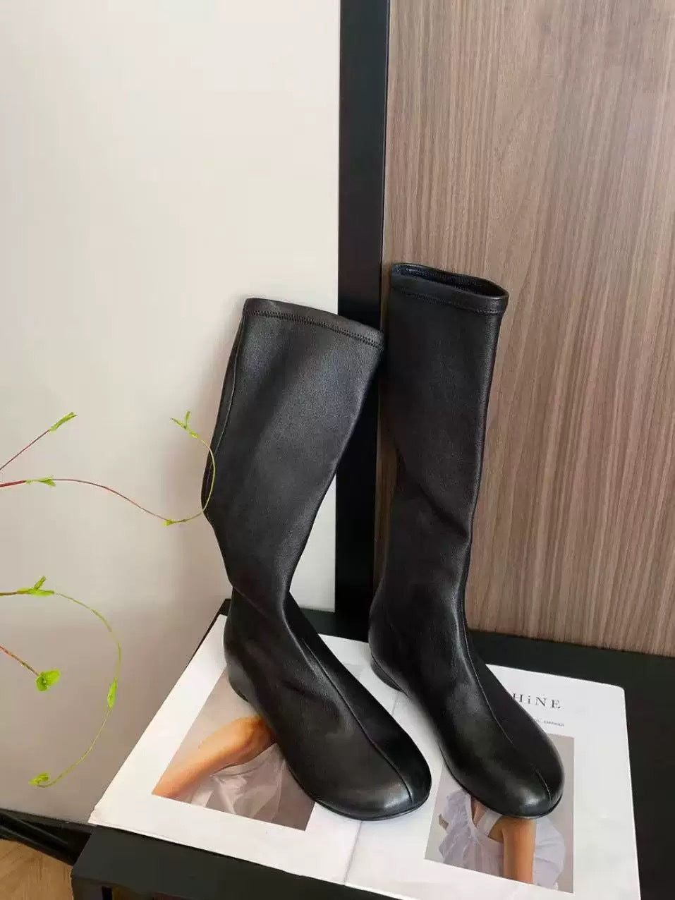 Women's Height Increasing Insole Minimalist Stretch Thin Boots
