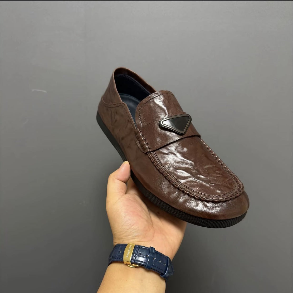 Durable Men's Spring Soft Surface Summer Men's Casual Leather Shoes