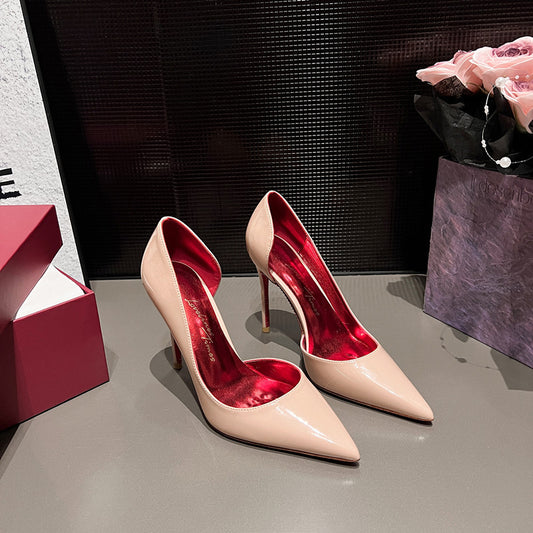 Women's Empty High Beautiful Wedding Black Nude Women's Shoes