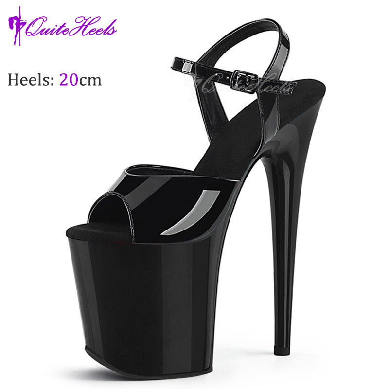 Dance Mannequin Thick Bottom Sexy Performance High Heeled Sandals