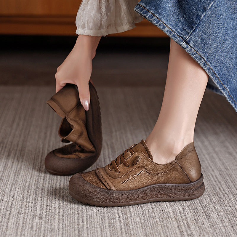 Women's Genuine Big Head Soft Bottom Surface Women's Casual Shoes