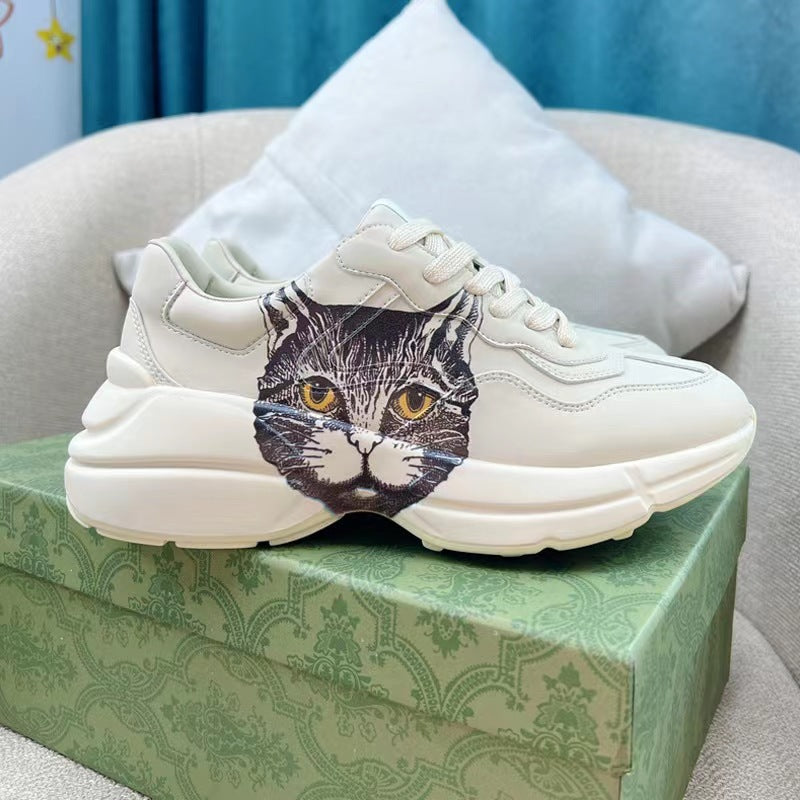Women's & Men's Bottom Tide Genuine Style Female Height Sneakers