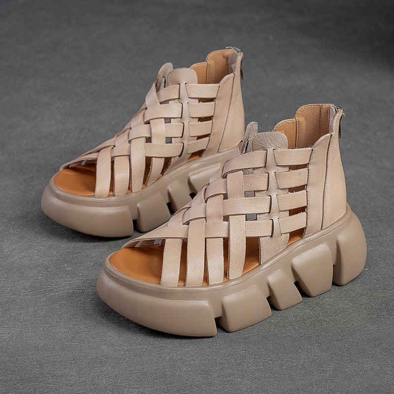 Women's Bottom Breathable Candy Color Comfortable Roman Sandals
