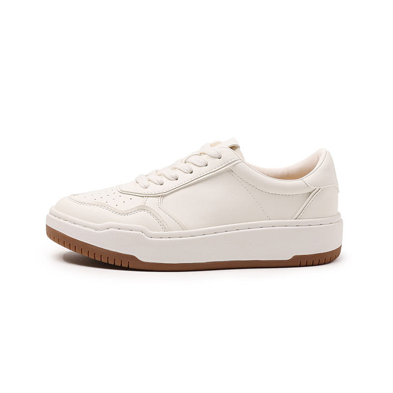 Women's Bottom White Autumn Breathable Lace Up Women's Casual Shoes