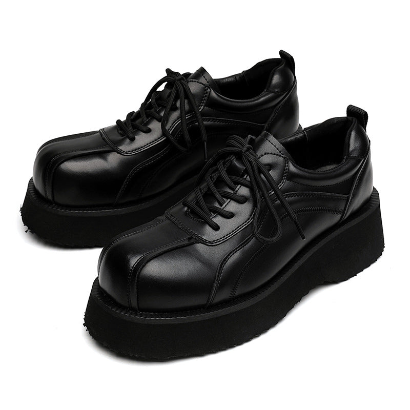 Men's Big Head British Derby Thick Bottom Casual Shoes