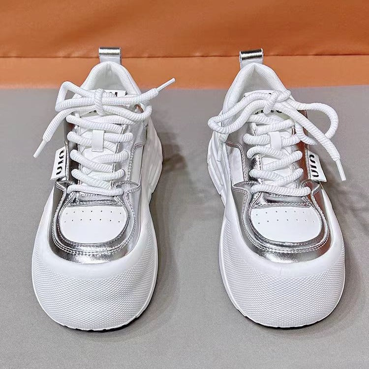 Women's White Ugly Cute Big Head Bread Women's Casual Shoes