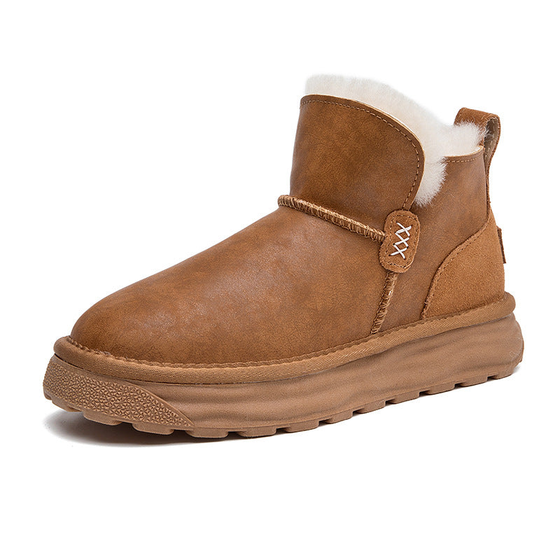 Women's Sheepskin Fur For Winter Fleece-lined Thickened Northeast Warm Boots