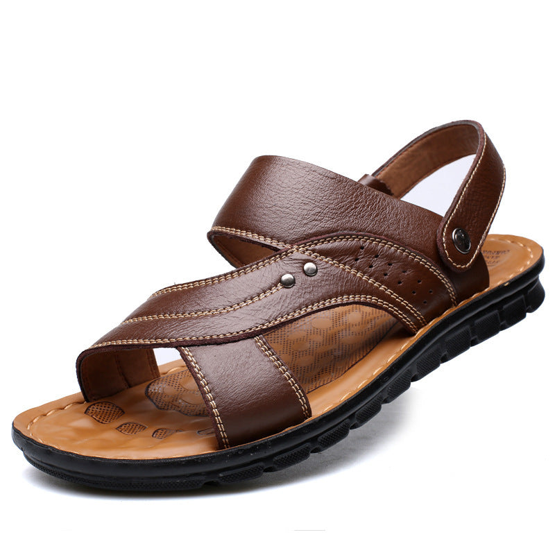 Men's Elegant Three-color Plus Size Beach Sandals