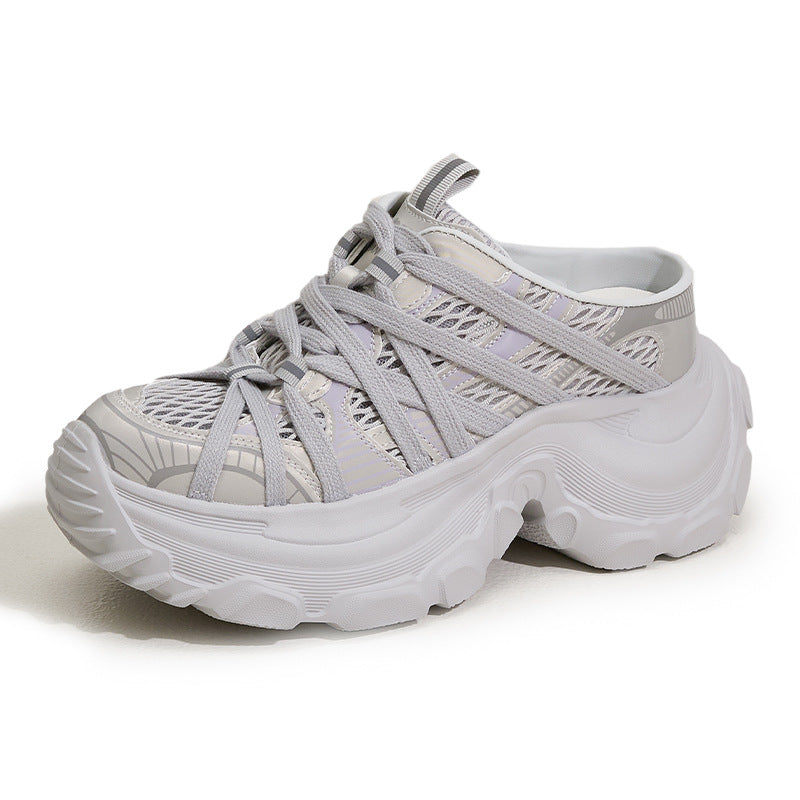 Women's Summer Breathable Mesh Height Increasing Insole Sneakers