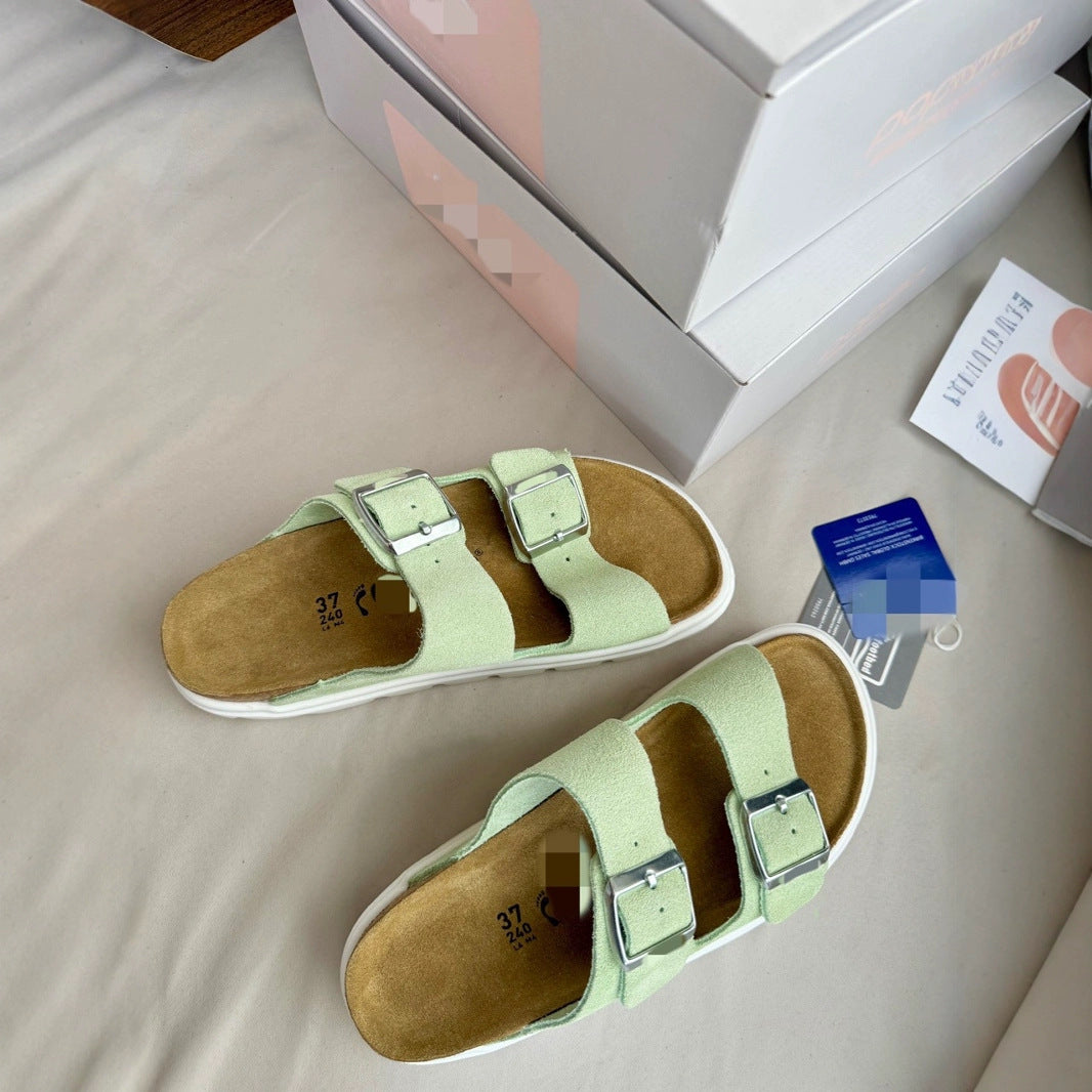 Women's Platform Summer Wear Fairy Large Size Flat Slippers