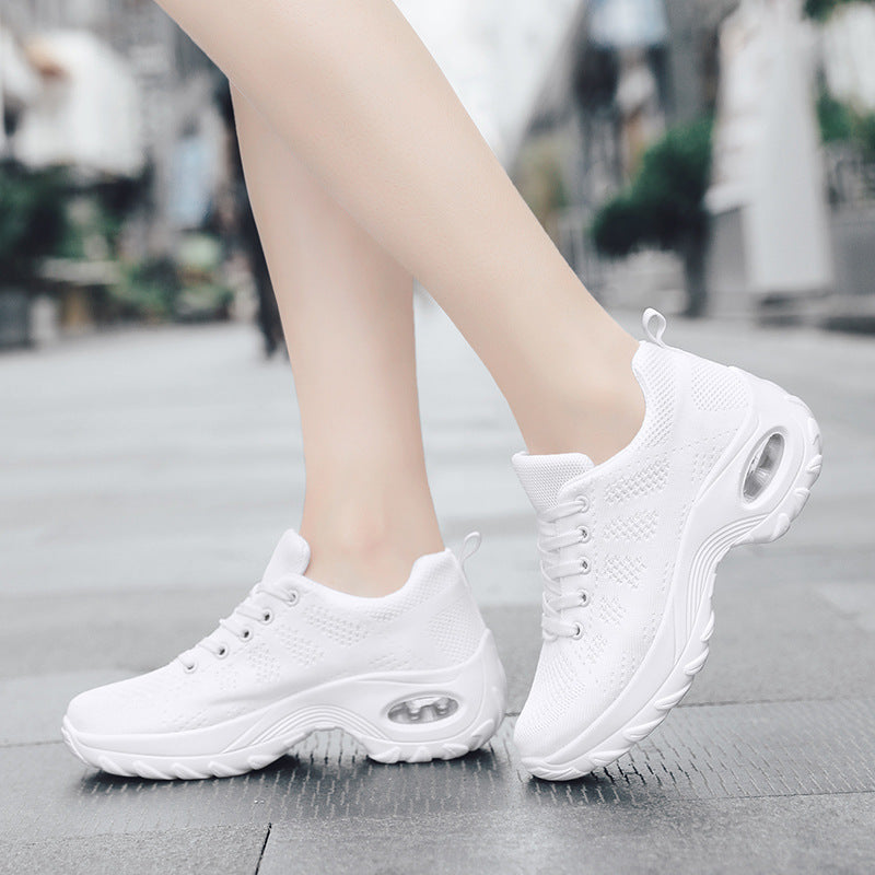 Women's Flying Woven Air Cushion Plus Size Fashion Sneakers