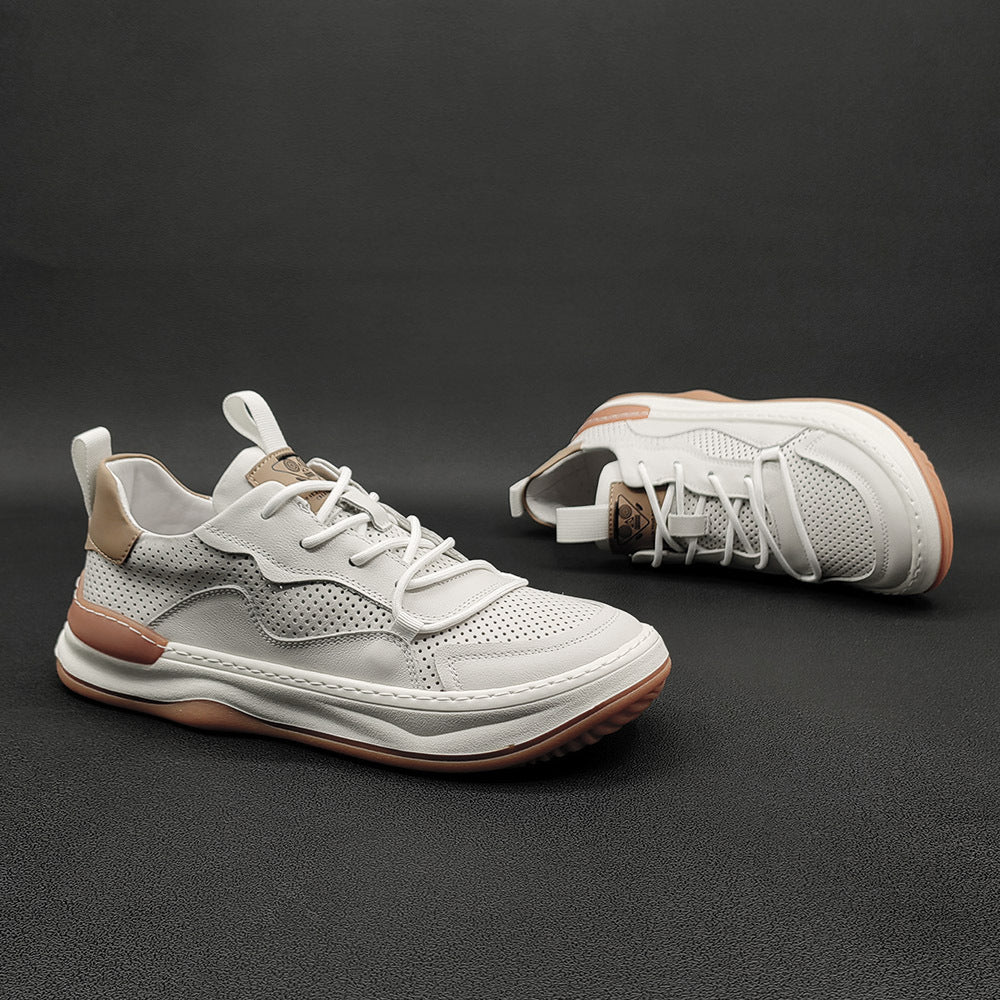 Men's Hollow Out Breathable Head Tilt Clown Men's Board Shoes