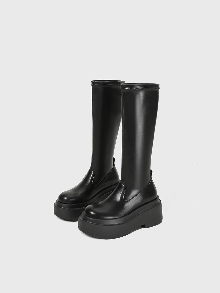 Women's Height Increasing Small Below The Knee Boots