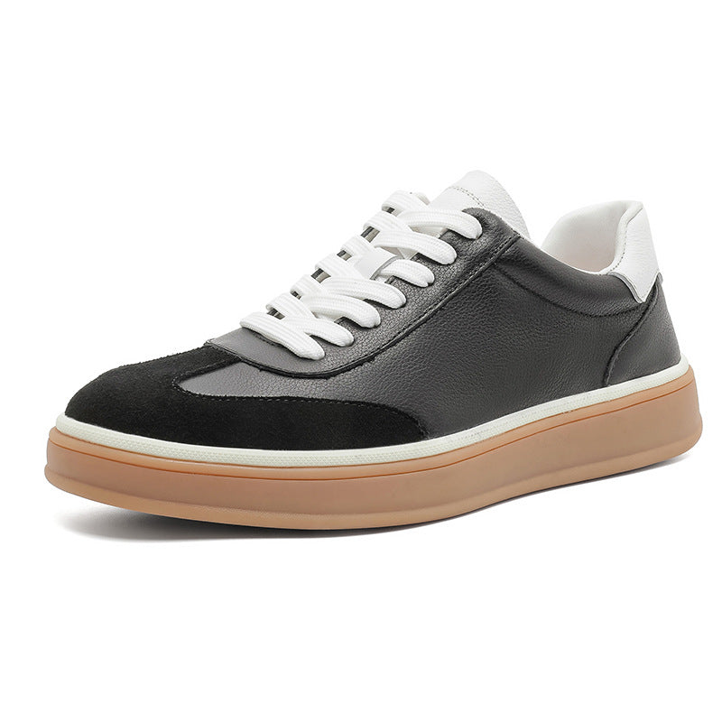 Men's First Layer Cowhide Simplicity Light Cow Suede Genuine Men's Casual Shoes