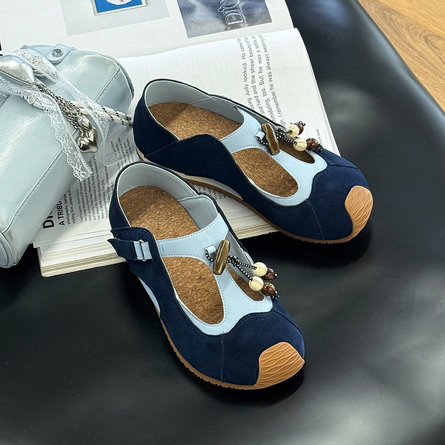 Women's Summer Two-way Wear Retro National Style Soft Bottom Mary Women's Casual Shoes