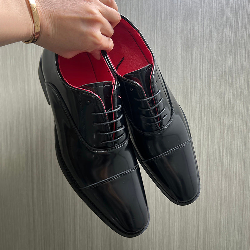 Men's Red Bottom Formal Wear Height Increasing Men's Shoes