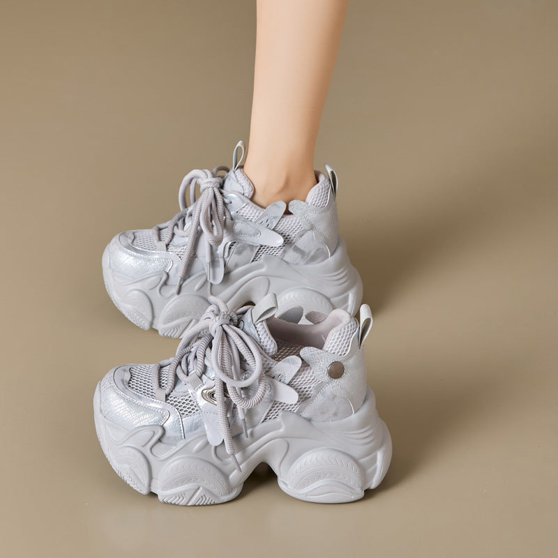 Women's Platform Daddy Breathable Summer Small Height Women's Casual Shoes