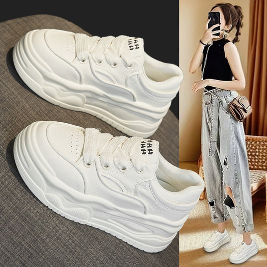Women's Super Popular Thick-soled White Sports Classic Women's Casual Shoes