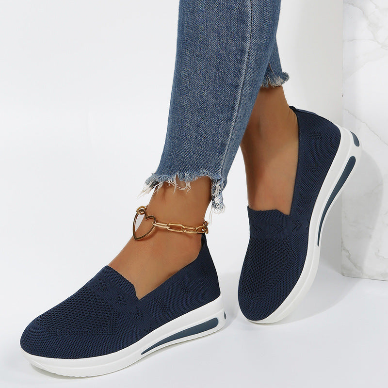 Women's Summer Oversized Flat Platform Wedge Sports Casual Shoes