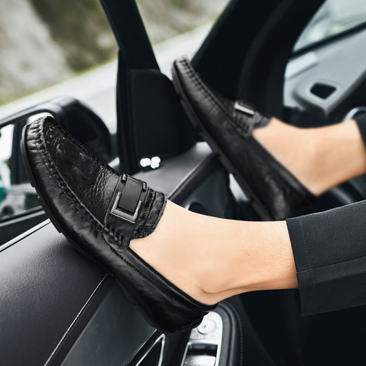 Men's Pattern Plus Size Lazy Driving British Men's Casual Shoes