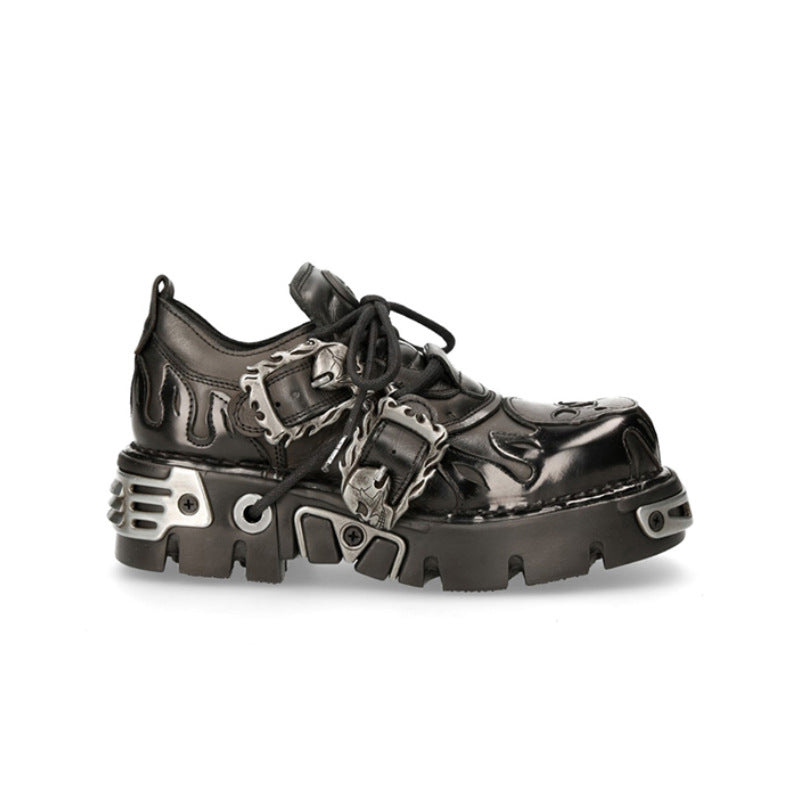 Women's & Men's Retro Rock Dark Punk Metal Niche Women's Casual Shoes