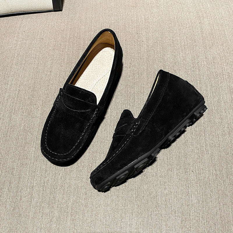 Women's With Hidden Genuine Wedge Slip-on Lofter Men's Shoes