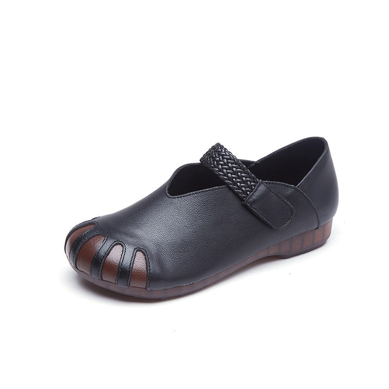 Women's Flat Spring Soft Bottom Mom Retro Women's Shoes