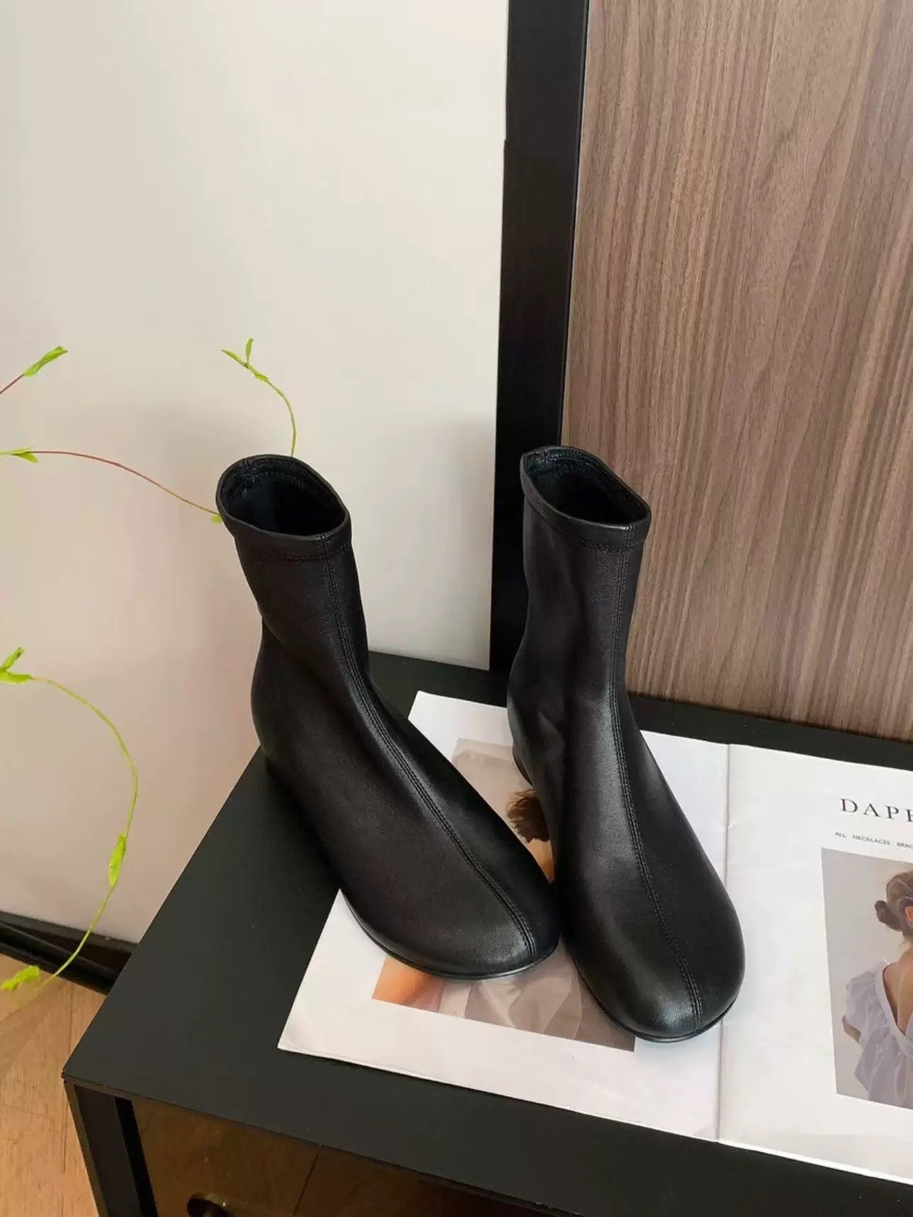 Women's Height Increasing Insole Minimalist Stretch Thin Boots