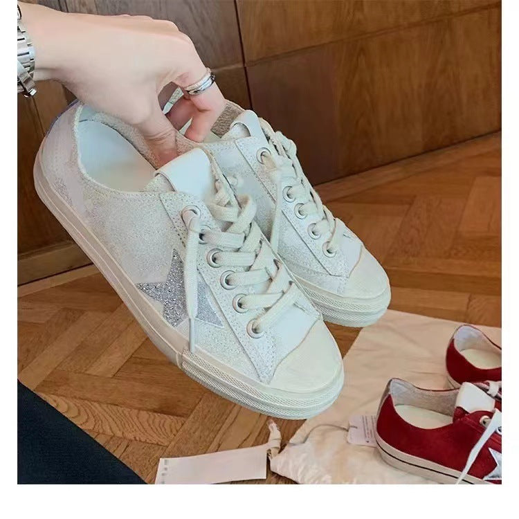 Women's Grape Mom Retro Round Toe Versatile Casual Shoes