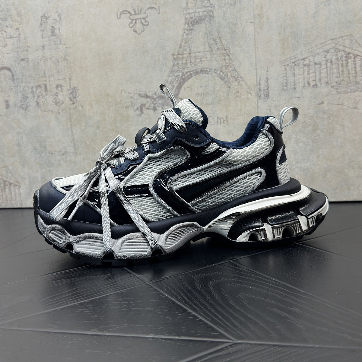 Men's High-grade Dad Breathable Mesh Fashion Handsome Men's Sports Shoes