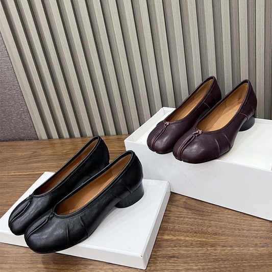 Women's High Version Mid Full Trotter Ballet Heels