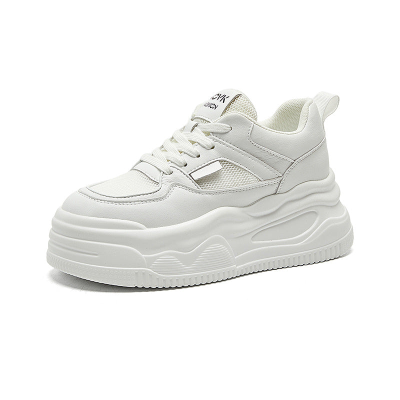 Women's & Men's Dad Platform Height Increasing White For Men's Shoes
