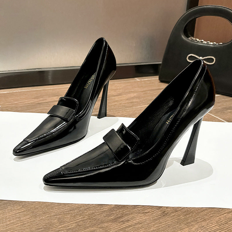 Women's French Style Temperament High Pointed Stiletto Fashionable Heels