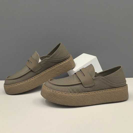 Men's Versatile Summer Breathable Cloth Niche Boys Soft Back Men's Casual Shoes