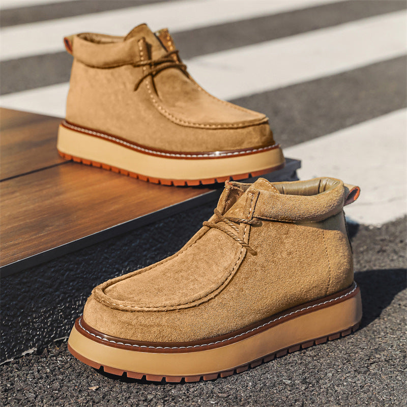 Men's Martin Leisure British Style Sheepskin Vintage Men's Shoes