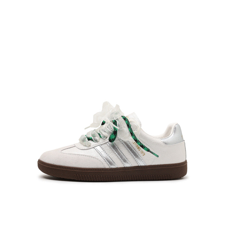 Women's Lace Genuine German Training For Spring Soft Bottom Casual Shoes