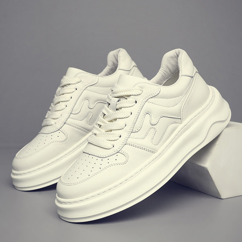 Men's Layer Cowhide Easy Wear Genuine Breathable Men's Board Shoes