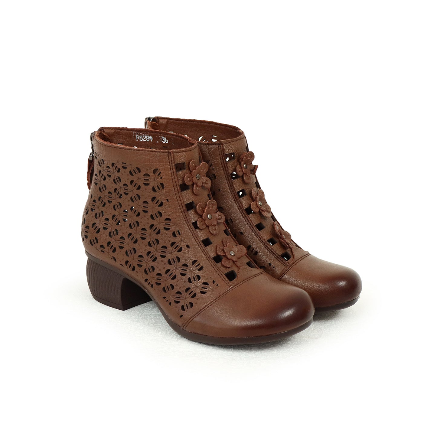 Women's Mom Genuine Retro Comfortable Hollow Soft Boots