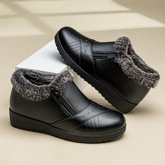 Women's Winter Cotton Female Mom Fleece-lined Warmth Women's Shoes