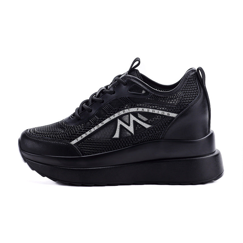 Women's Sports Hollow Mesh Breathable Running Soft Bottom Women's Casual Shoes