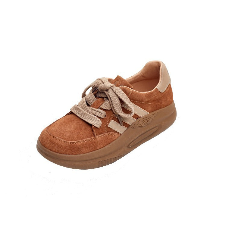 Women's Genuine Soft Platform Thin Bread Bottom Women's Casual Shoes