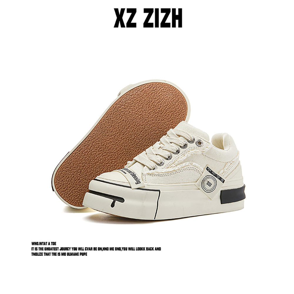 Women's & Men's Beggar Platform Height Increasing Canvas Shoes