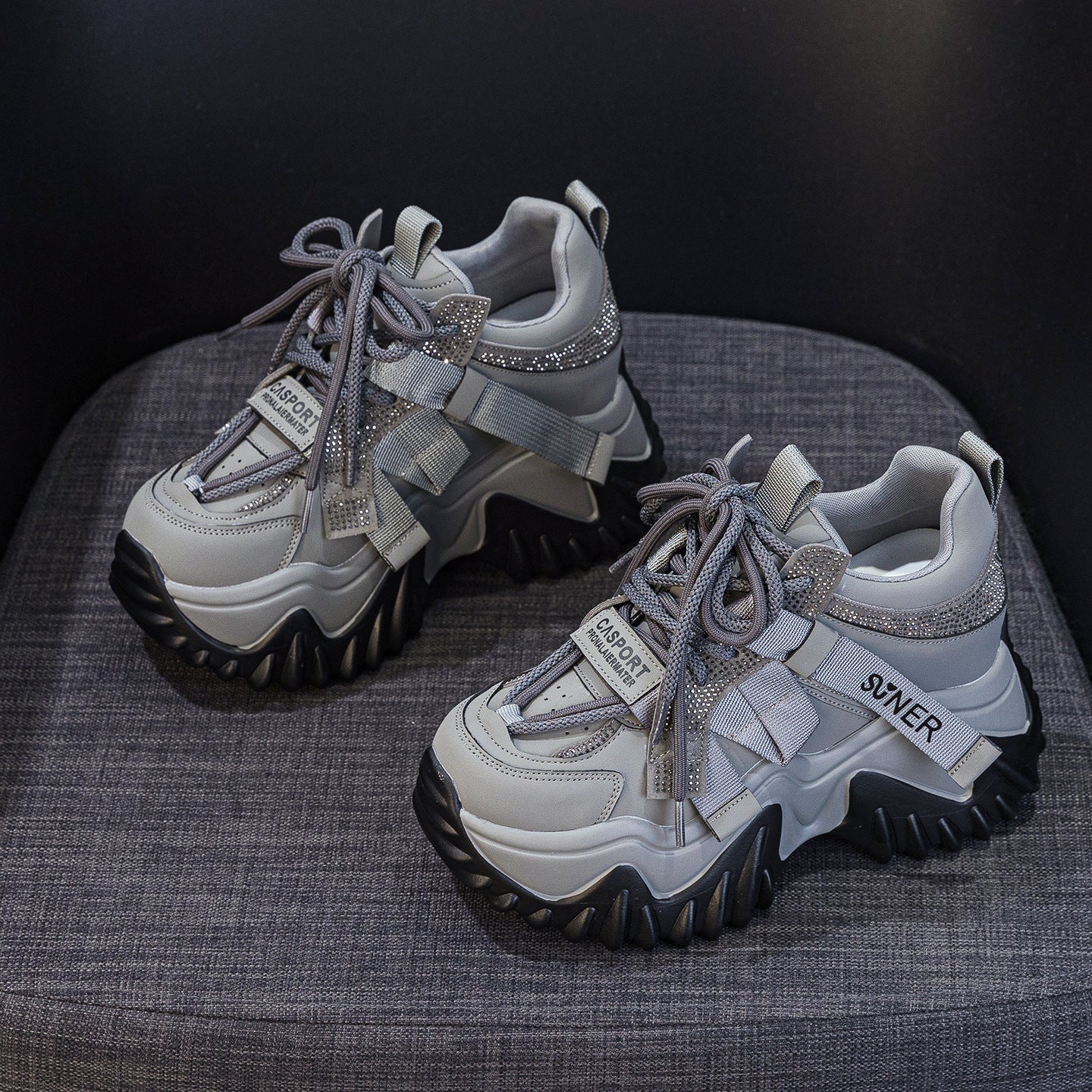 Women's Thick Bottom Height Increasing Insole Dad Men's Shoes